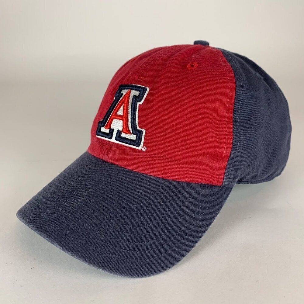 Arizona Wildcats NCAA Red Navy Blue Twins Enterprise Relaxed Fit Strapback Hat